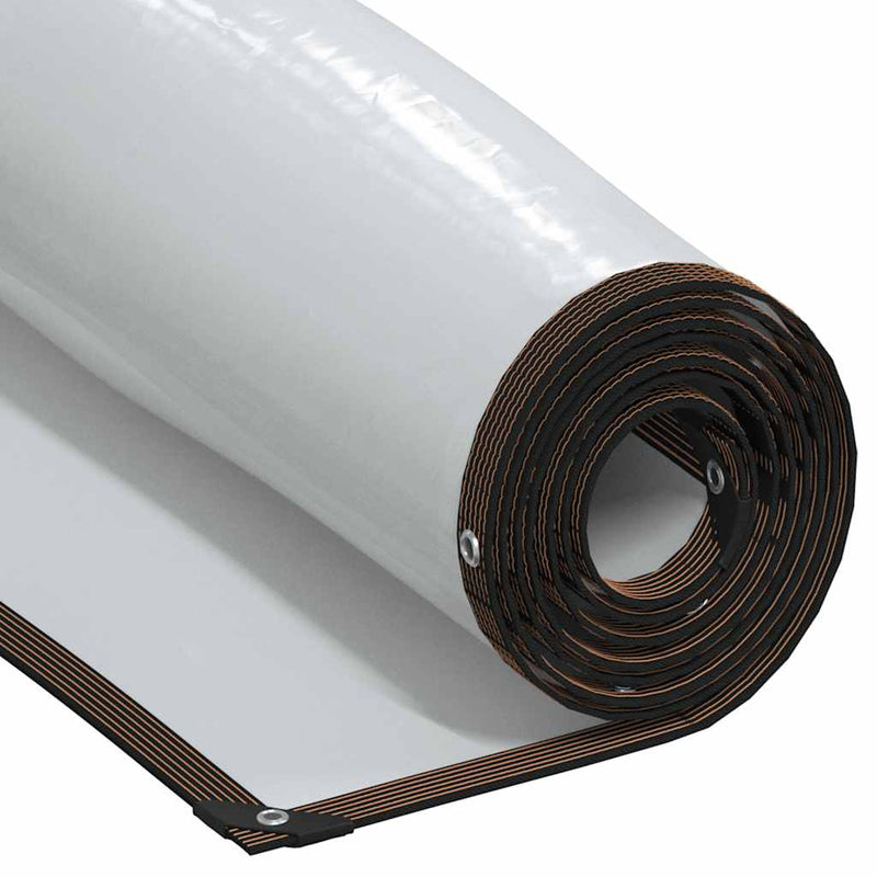 Afbeelding laden in galerijviewer, Vidaxl doorzichtig zeildoek met zeilringen 3x12 m polyethyleen