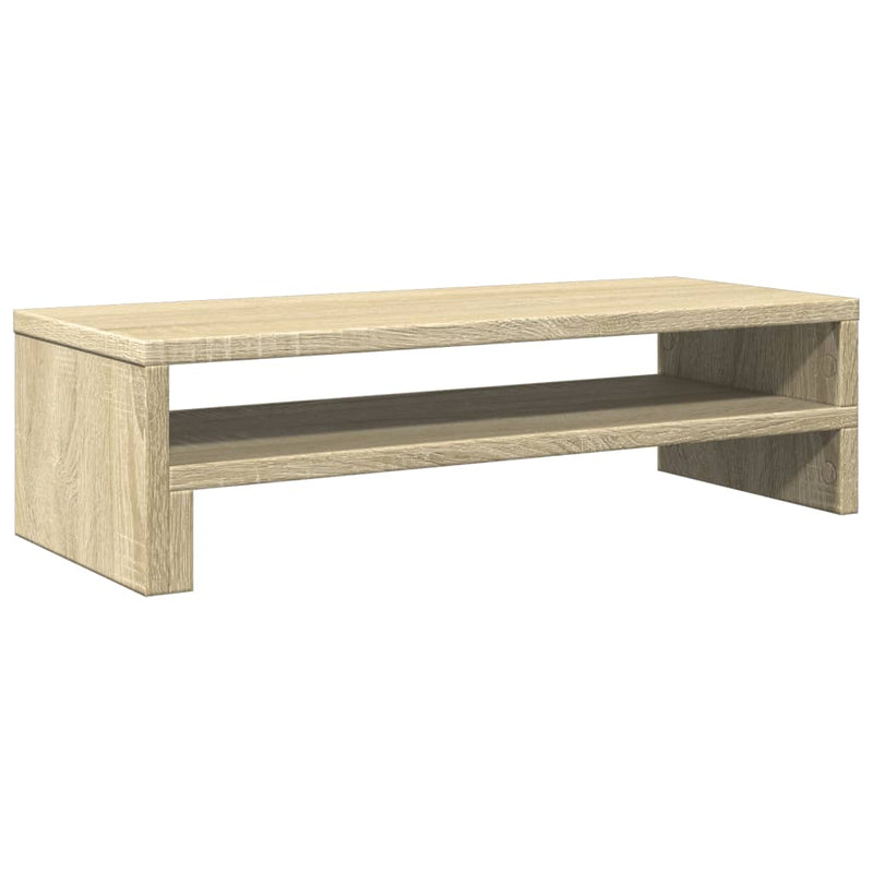 Afbeelding laden in galerijviewer, Vidaxl monitorstandaard 54x22x15 cm bewerkt hout sonoma eikenkleurig