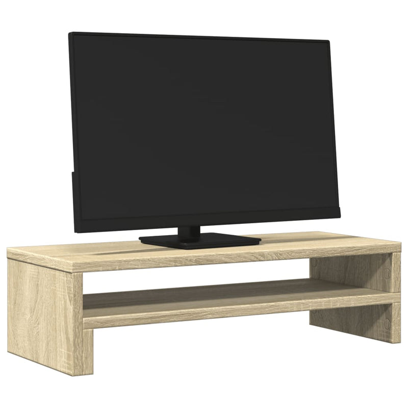 Afbeelding laden in galerijviewer, Vidaxl monitorstandaard 54x22x15 cm bewerkt hout sonoma eikenkleurig
