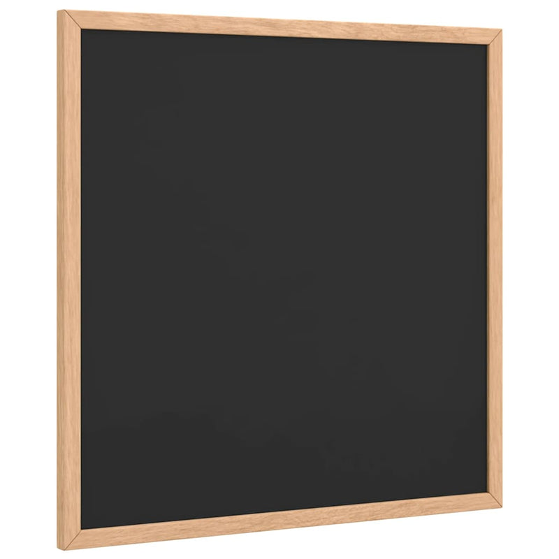 Afbeelding laden in galerijviewer, Vidaxl krijtbord met massief grenenhouten lijst 40x40 cm zwart