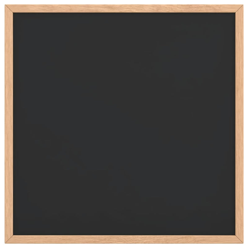 Afbeelding laden in galerijviewer, Vidaxl krijtbord met massief grenenhouten lijst 40x40 cm zwart