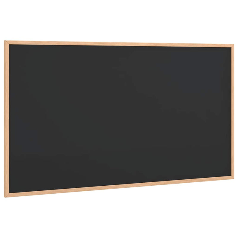 Afbeelding laden in galerijviewer, Vidaxl krijtbord met massief grenenhouten frame zwart 100x55 cm