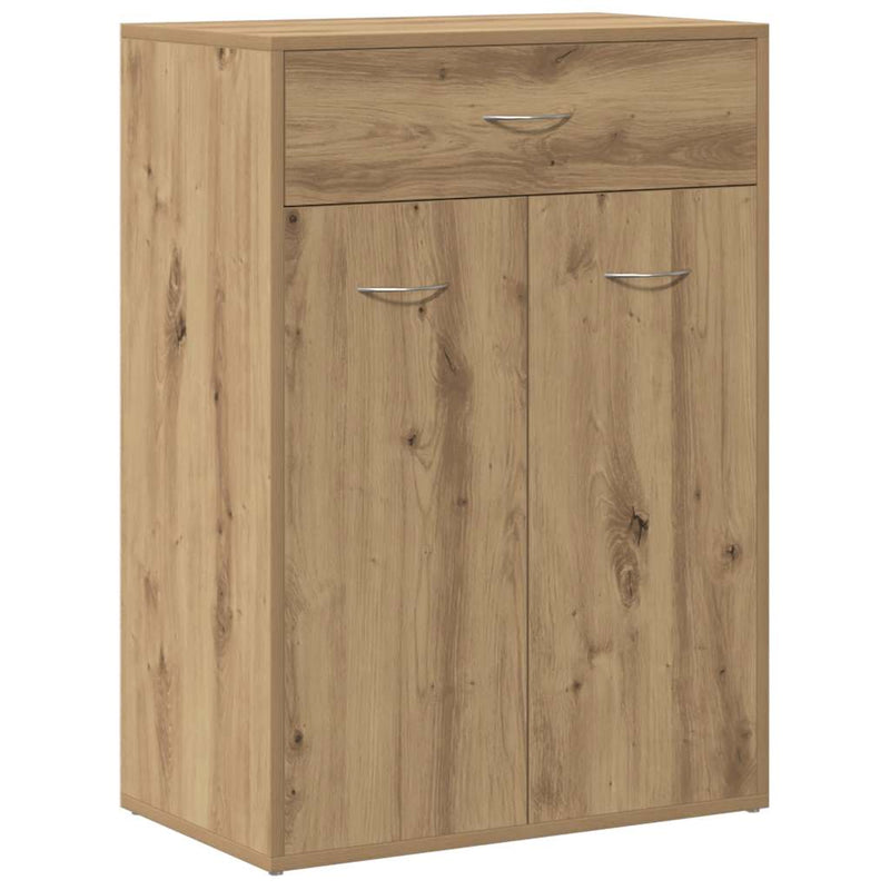 Afbeelding laden in galerijviewer, Vidaxl schoenenkast 60x35x84 cm bewerkt hout artisanaal eikenkleur