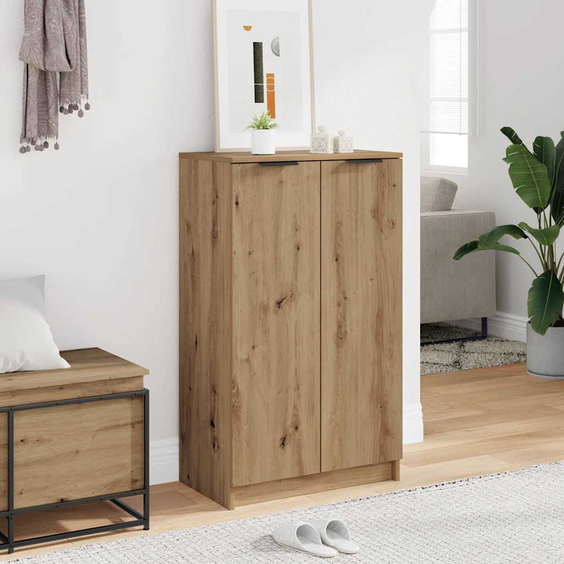 Afbeelding laden in galerijviewer, Vidaxl schoenenkast 59x35x100,5 cm bewerkt hout artisanaal eikenkleur
