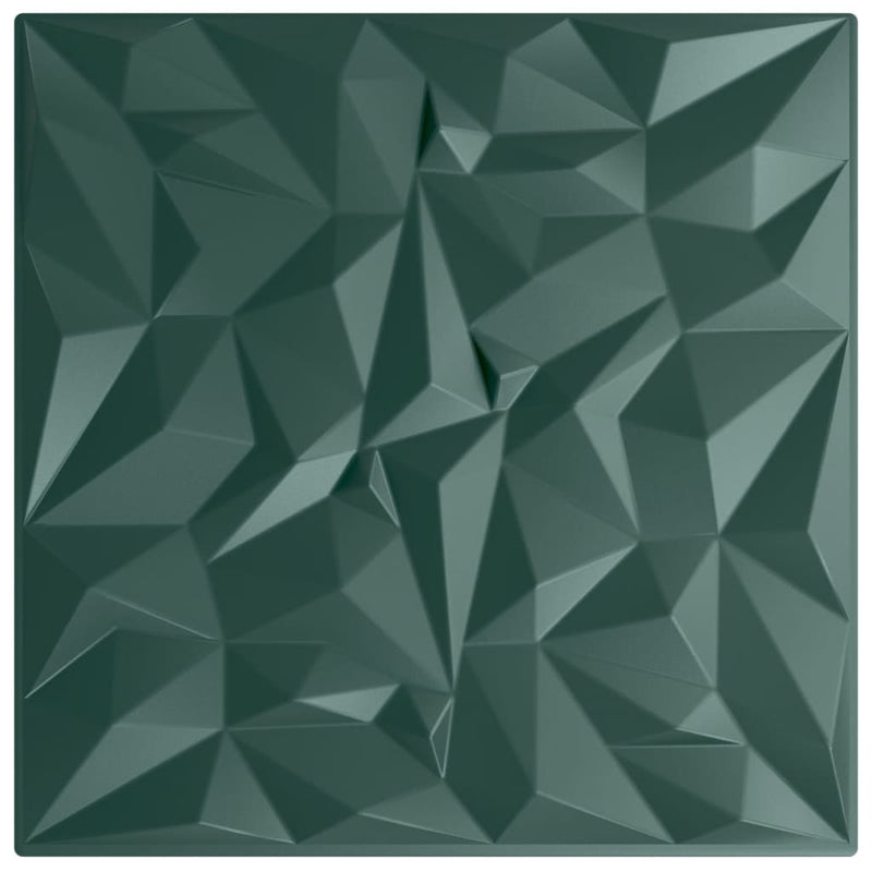 Afbeelding laden in galerijviewer, Vidaxl 12 st wandpanelen amethist 3 m² 50x50 cm xps groen