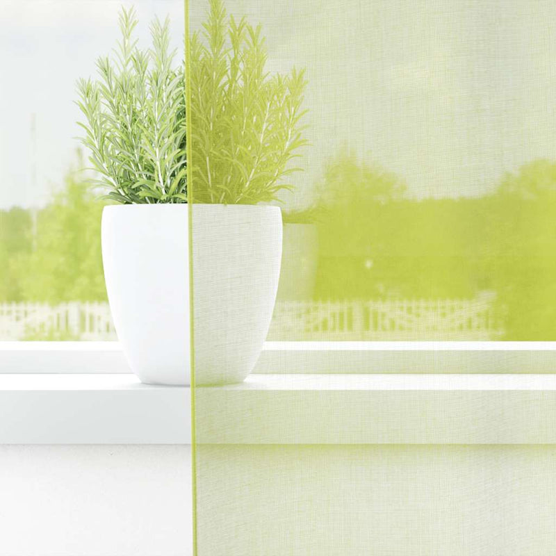 Afbeelding laden in galerijviewer, Vidaxl gordijnen voile met doorvoertules 2 st 140x260 cm appelgroen