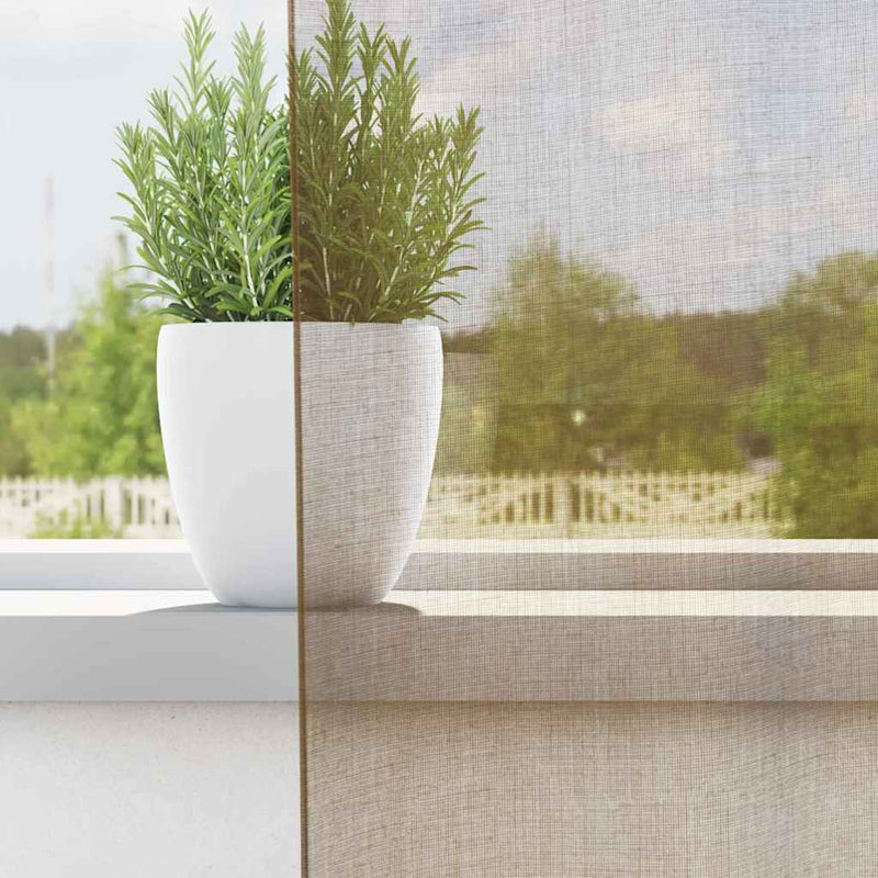 Afbeelding laden in galerijviewer, Vidaxl gordijnen voile met lussen 2 st 140x245 cm lichtbruin
