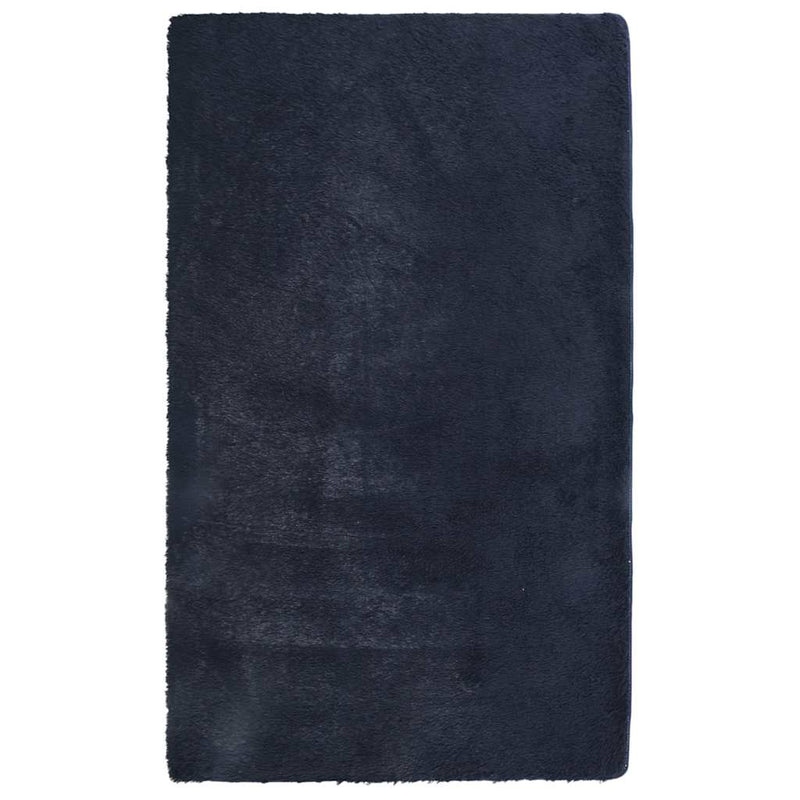 Afbeelding laden in galerijviewer, Vidaxl hoogpolig vloerkleed navarra 60x100 cm polyester marineblauw
