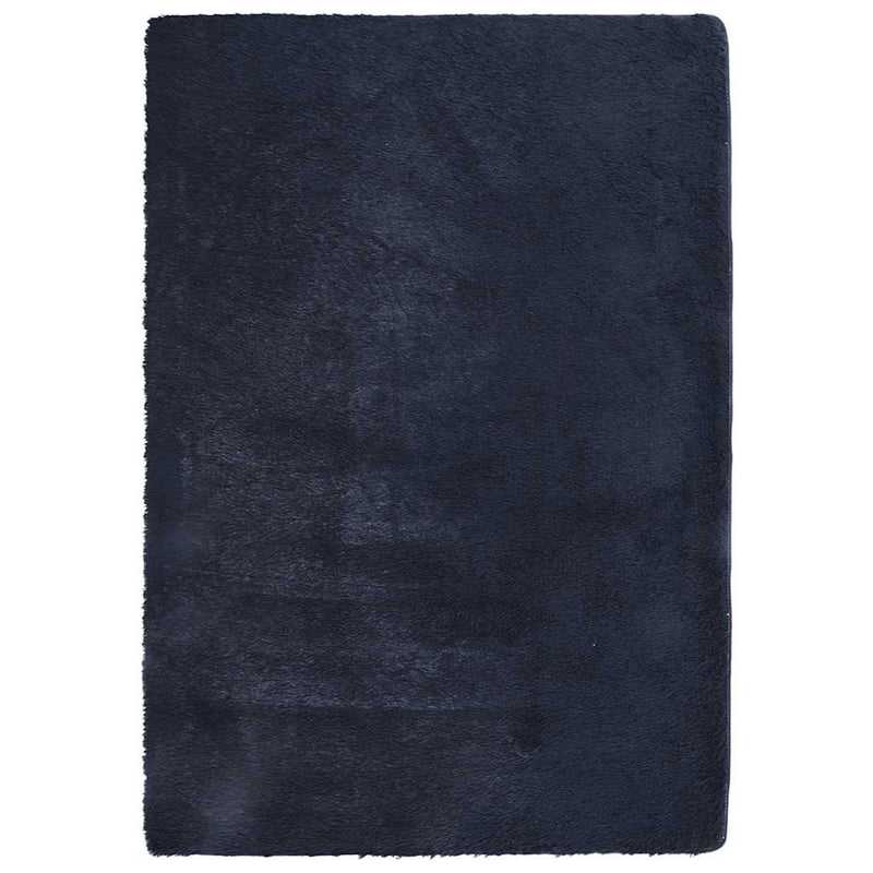 Afbeelding laden in galerijviewer, Vidaxl hoogpolig vloerkleed navarra 160x230 cm polyester marineblauw