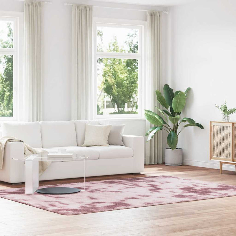 Afbeelding laden in galerijviewer, Vidaxl hoogpolig vloerkleed navarra 200x290 cm polyester stoffig roze