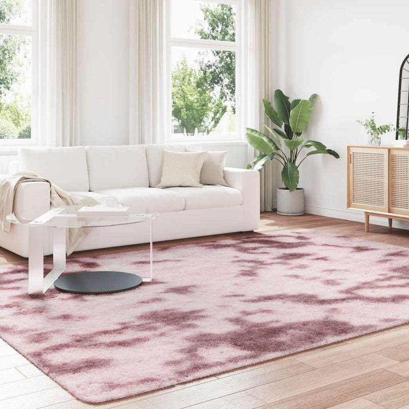 Afbeelding laden in galerijviewer, Vidaxl hoogpolig vloerkleed navarra 240x340 cm polyester stoffig roze