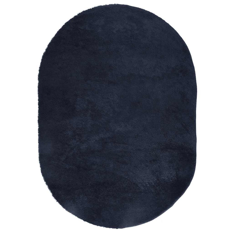 Afbeelding laden in galerijviewer, Vidaxl hoogpolig vloerkleed navarra 300x200 cm polyester marineblauw