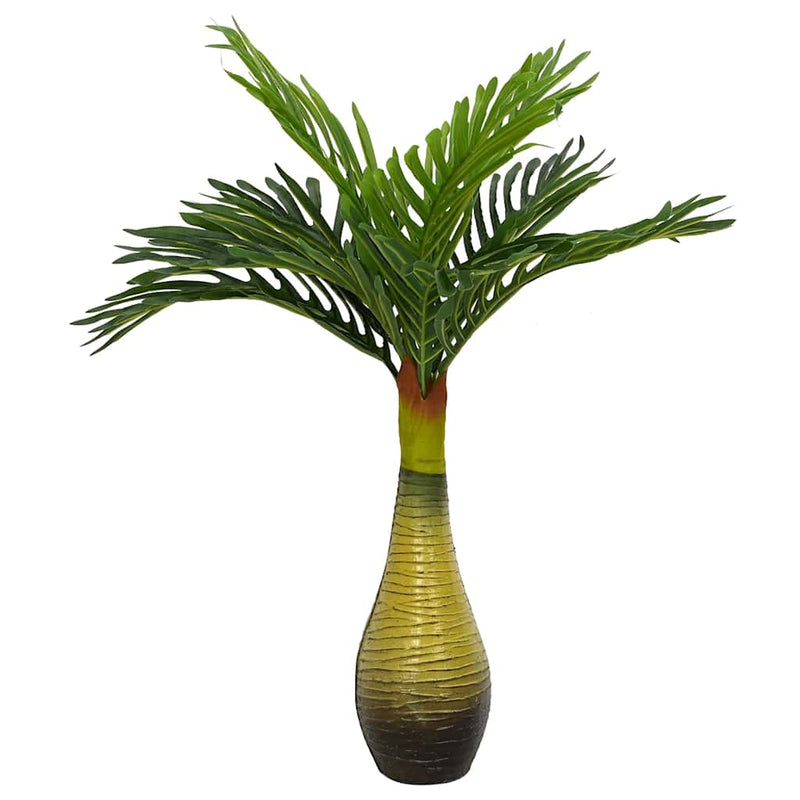 Afbeelding laden in galerijviewer, Vidaxl kunstpalmplant 9 blaadjes 70 cm groen