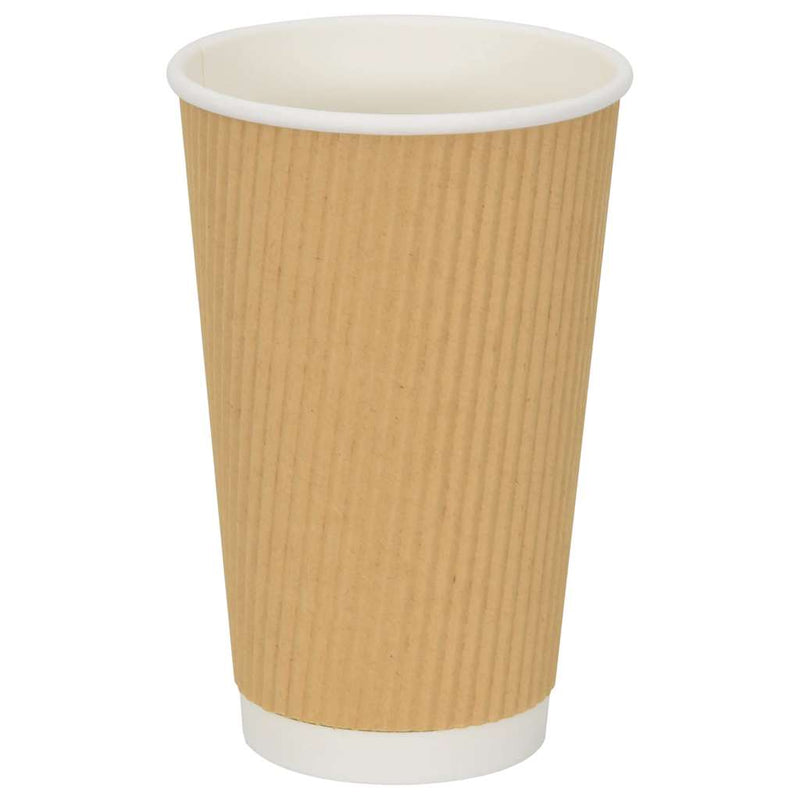 Afbeelding laden in galerijviewer, Vidaxl papieren koffiekopjes 500 st 16oz 400 ml bruin