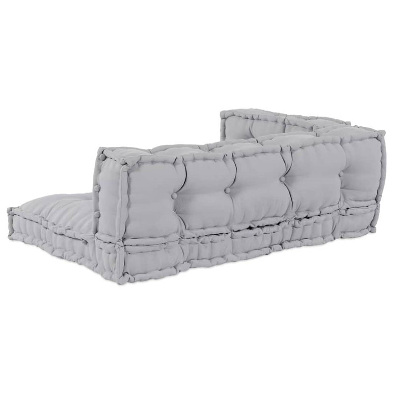 Afbeelding laden in galerijviewer, Vidaxl modulair bank 3 pcs grijs 120 x 80 x 38 cm stof