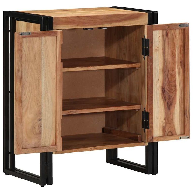 Afbeelding laden in galerijviewer, Vidaxl schoenenkast met plank bruin 56 x 35 x 70 cm massief acaciahout