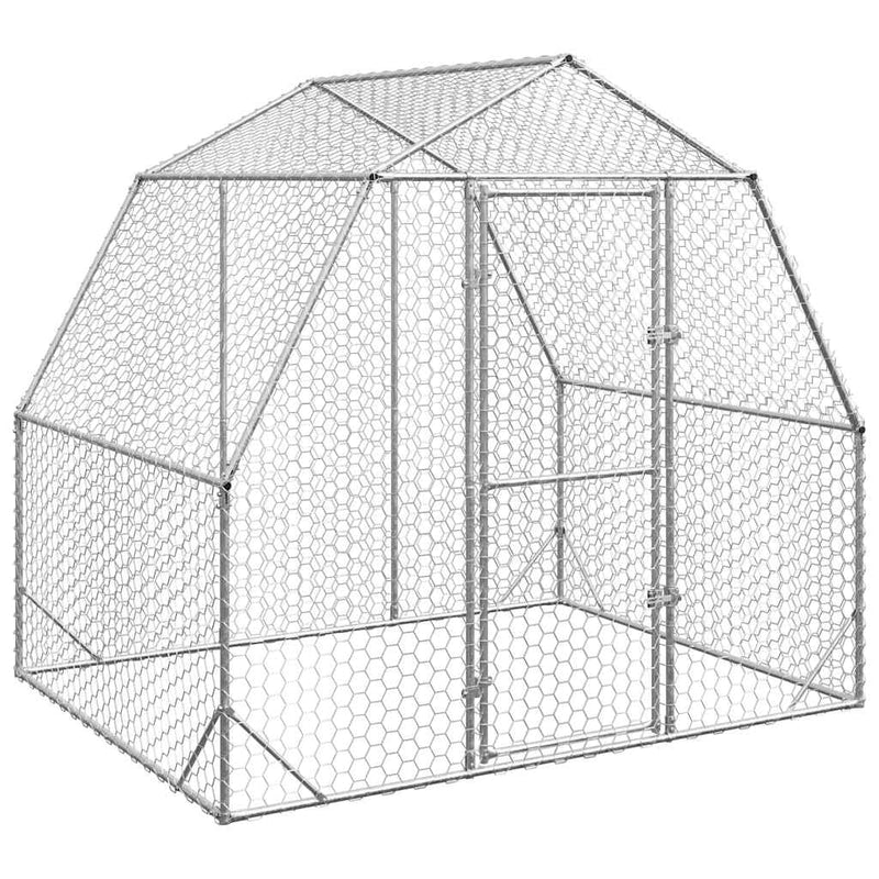Afbeelding laden in galerijviewer, Vidaxl kippenren 2,5x2x2,25 m gegalvaniseerd staal