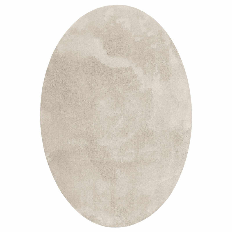Afbeelding laden in galerijviewer, Vidaxl vloerkleden ovaal huarte beige 160 x 230 cm 100% polyester