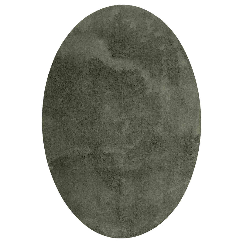 Afbeelding laden in galerijviewer, Vidaxl vloerkleden ovaal huarte bosgroen 170 x 120 cm 100% polyester