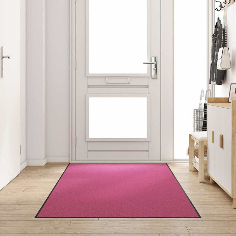 Afbeelding laden in galerijviewer, Vidaxl deurmat anders roze en zwart 120 x 250 cm polyamide en pvc