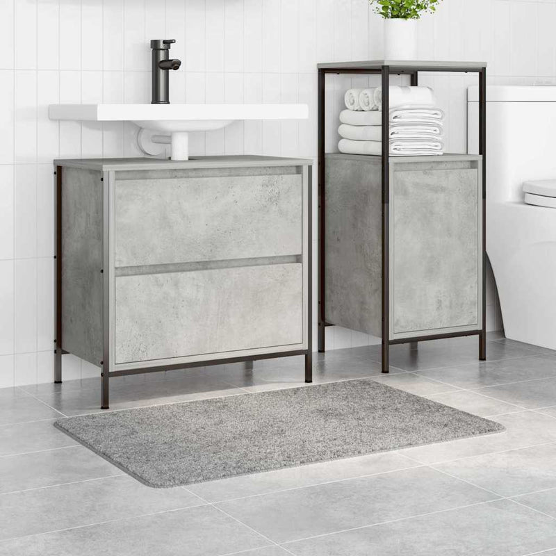 Afbeelding laden in galerijviewer, Vidaxl antislip badmat grijs 60 x 90 cm pp