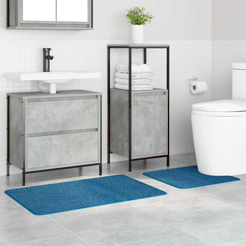 Afbeelding laden in galerijviewer, Vidaxl antislip badmat set 2 pcs blauw pp