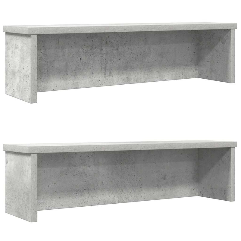 Afbeelding laden in galerijviewer, Vidaxl keukenrekken stapelbaar 2 st 60x15x16 cm betongrijs