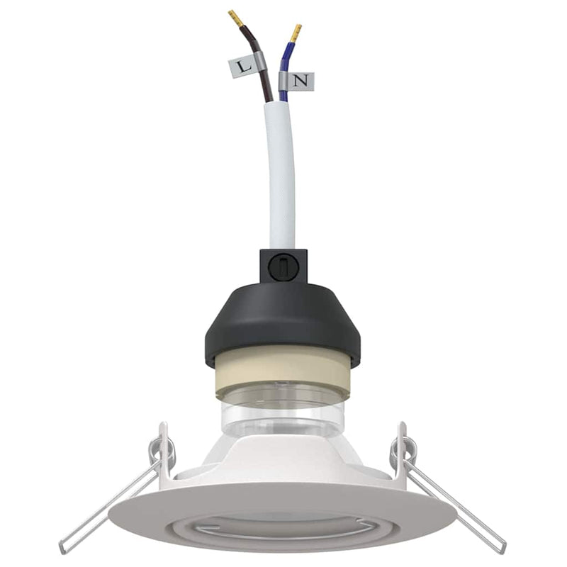 Afbeelding laden in galerijviewer, Vidaxl spotje 24 pcs wit 9 x 9 x 2.5 cm metaal