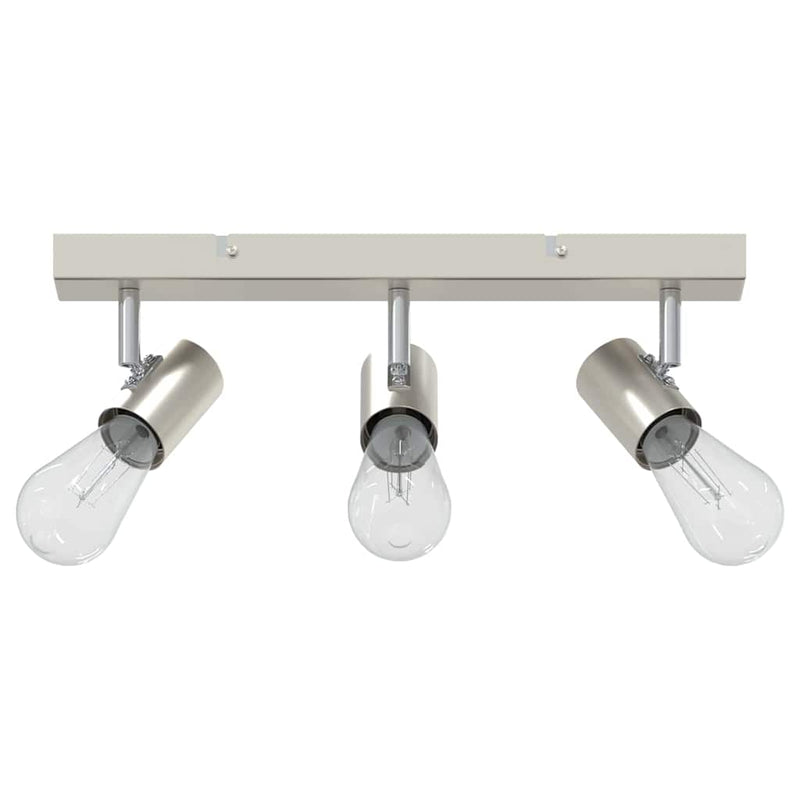 Afbeelding laden in galerijviewer, Vidaxl plafondspot met schijnwerpers nikkel 38 x 6,5 x 11,5 cm metaal