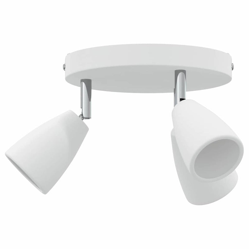 Afbeelding laden in galerijviewer, Vidaxl plafondspot met schijnwerpers wit 19 x 19 x 14,5 cm metaal