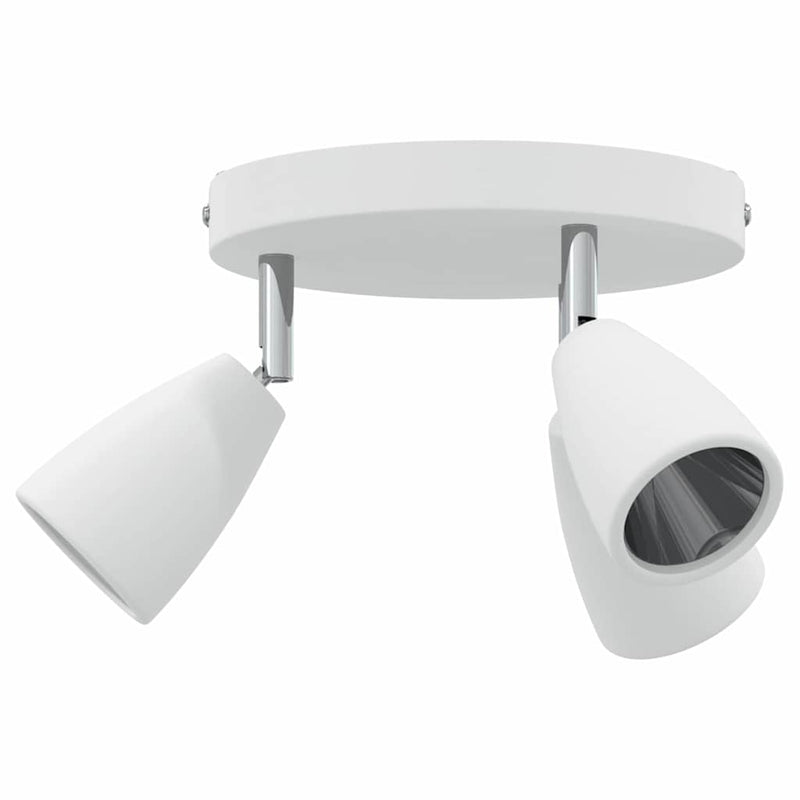 Afbeelding laden in galerijviewer, Vidaxl plafondspot met schijnwerpers wit 19 x 19 x 14,5 cm metaal