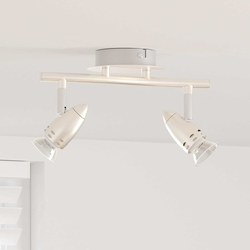 Afbeelding laden in galerijviewer, Vidaxl plafondspot met schijnwerpers nikkel 27 x 10 x 12 cm metaal