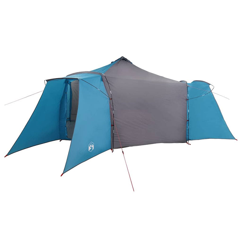 Afbeelding laden in galerijviewer, Vidaxl tipi tent met dak blauw en grijs 492 x 492 x 275 cm stof