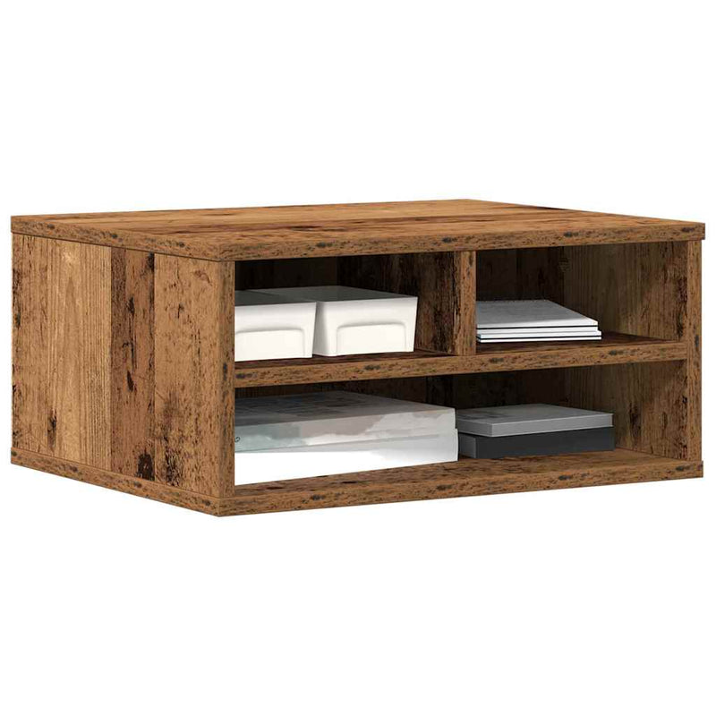 Afbeelding laden in galerijviewer, Vidaxl printerstand met opslag oudhout 49 x 40 x 22.5 cm bewerkt hout