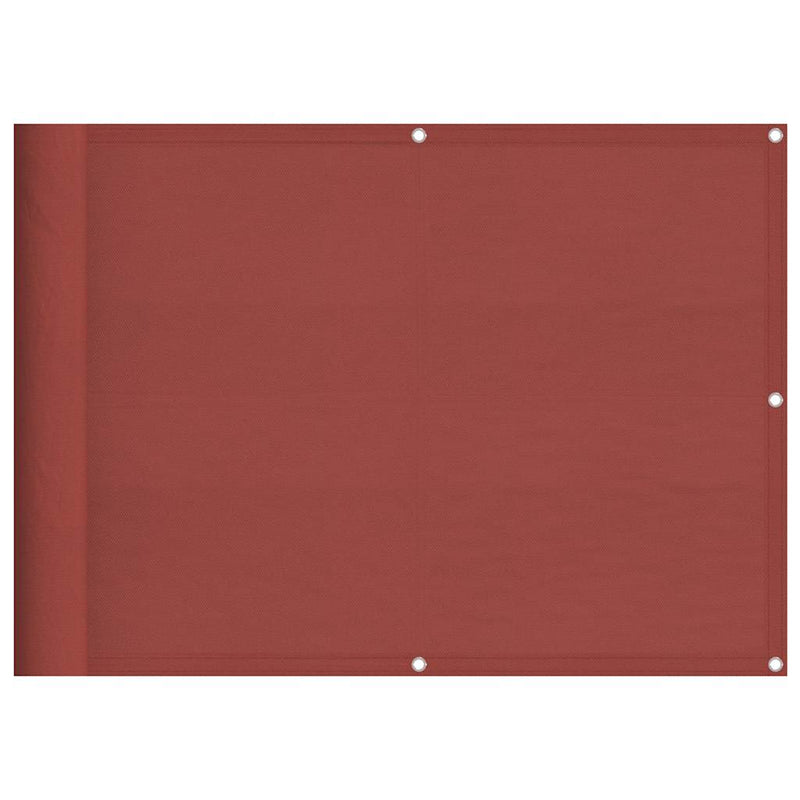 Afbeelding laden in galerijviewer, Vidaxl balkonscherm terracotta 75x1000 cm 100% polyester oxford