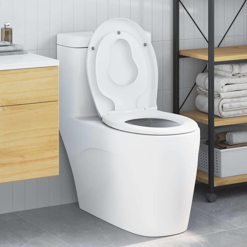 Afbeelding laden in galerijviewer, Vidaxl toiletzitting wit 47 x 37 x 4 cm duroplast
