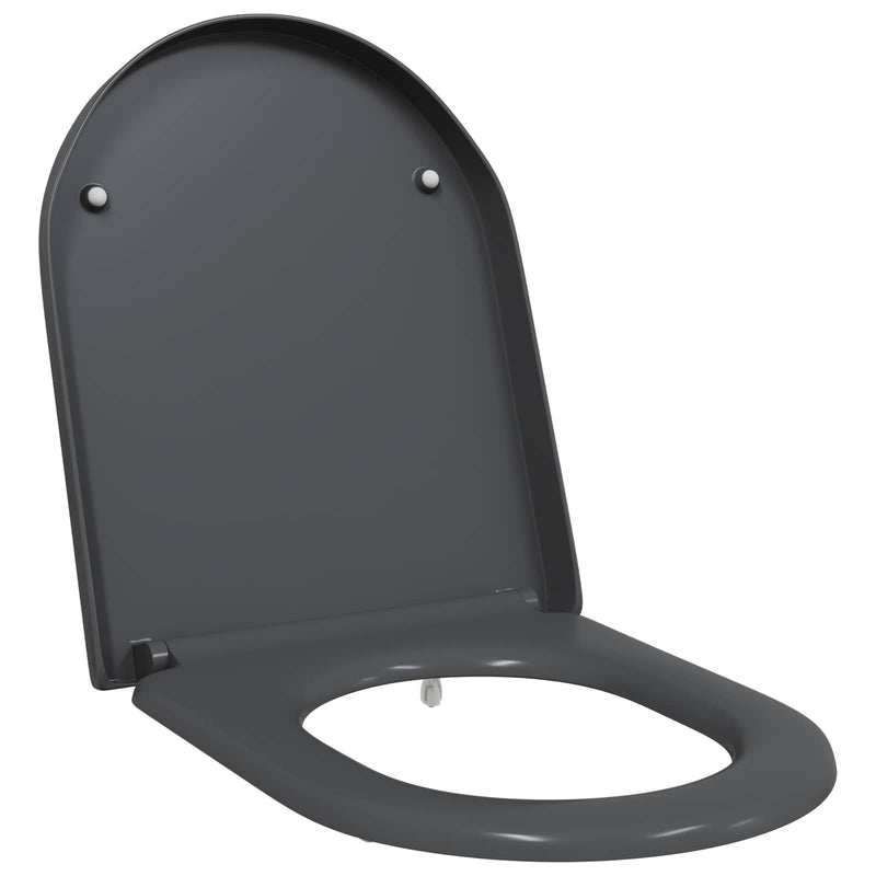 Afbeelding laden in galerijviewer, Vidaxl toiletzitting antraciet 49 x 36 x 4 cm duroplast