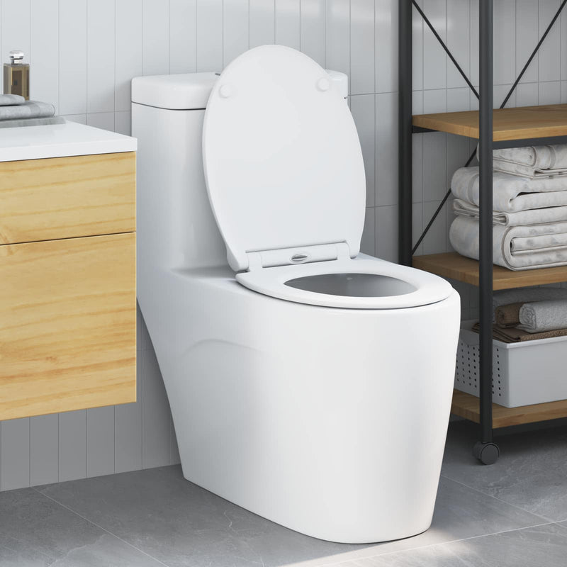 Afbeelding laden in galerijviewer, Vidaxl toiletzitting wit 47 x 37,5 x 3,8 cm duroplast