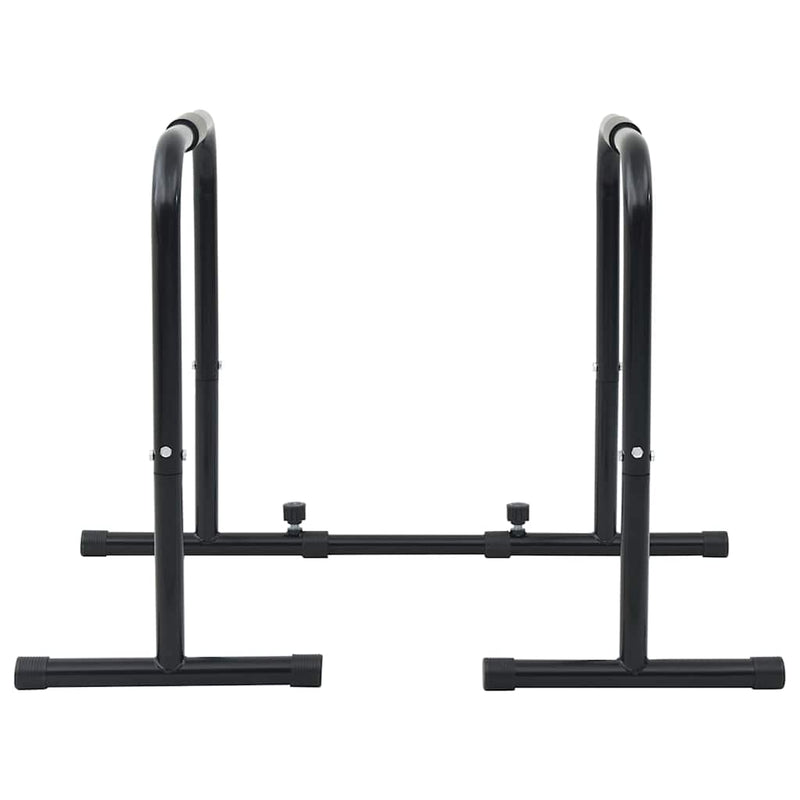 Afbeelding laden in galerijviewer, Vidaxl dip bar zwart 116 x 66 x 74,5 cm gepoedercoat staal