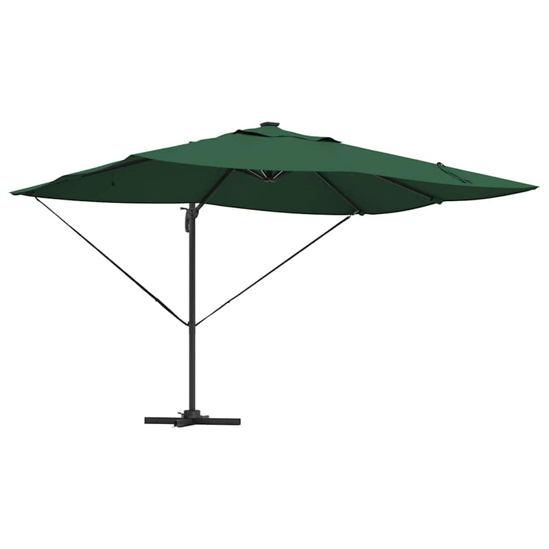 Afbeelding laden in galerijviewer, Vidaxl parasol groen 352 x 251 x 265 cm polyester en aluminium