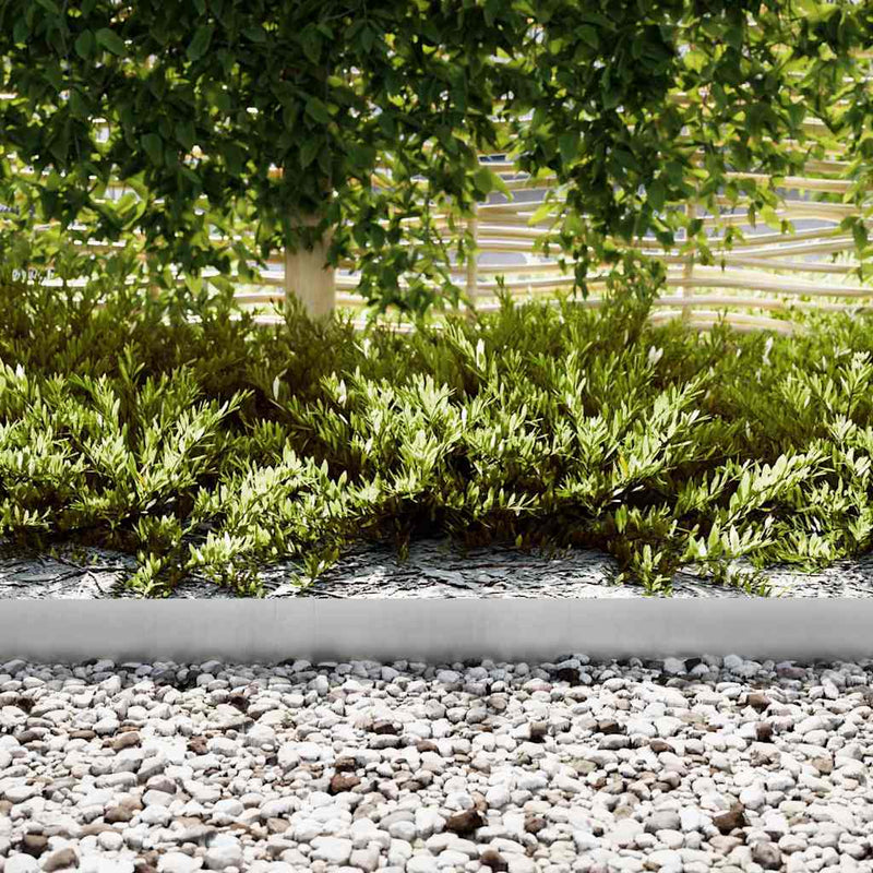 Afbeelding laden in galerijviewer, Vidaxl tuinrand 30 pcs zilver 100 x 0.05 x 20 cm gegalvaniseerd staal