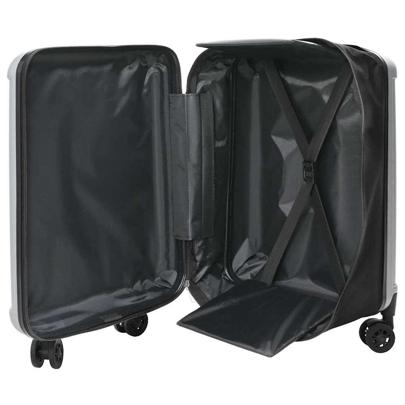 Afbeelding laden in galerijviewer, Vidaxl koffer met slot zilver 43 x 27 x 66 cm abs kunststof