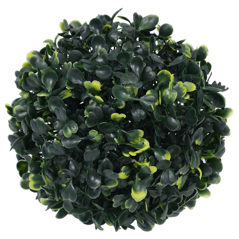 Afbeelding laden in galerijviewer, Vidaxl kunstbuxusballen met led-verlichting 2 st 22 cm groen