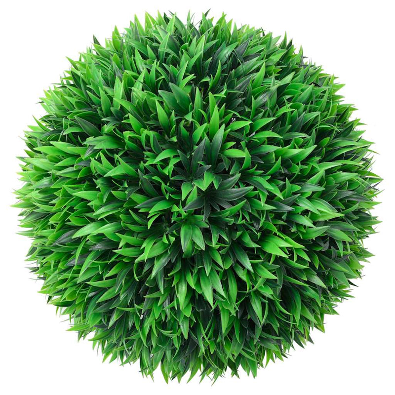Afbeelding laden in galerijviewer, Vidaxl kunstbuxusballen met led-verlichting 2 st 38 cm groen