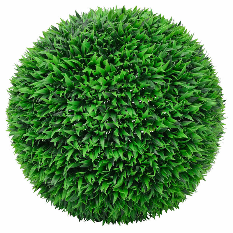 Afbeelding laden in galerijviewer, Vidaxl kunstbuxusballen met led-verlichting 2 st 55 cm groen