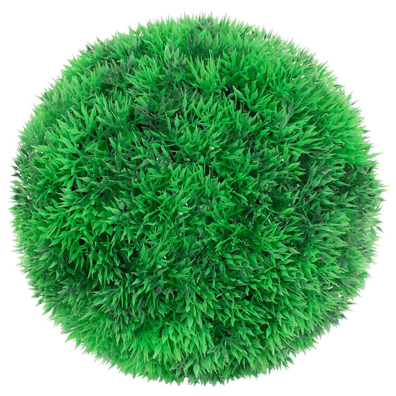 Afbeelding laden in galerijviewer, Vidaxl kunstbuxusballen met led-verlichting 2 st 22 cm groen