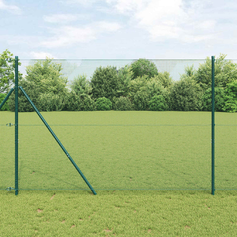 Afbeelding laden in galerijviewer, Vidaxl gelaste draadhek groen 1.5 x 10 m