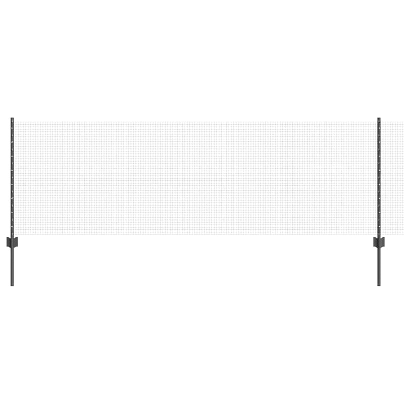 Afbeelding laden in galerijviewer, Vidaxl hek met paal grijs 0,8 x 10 m staal en pvc