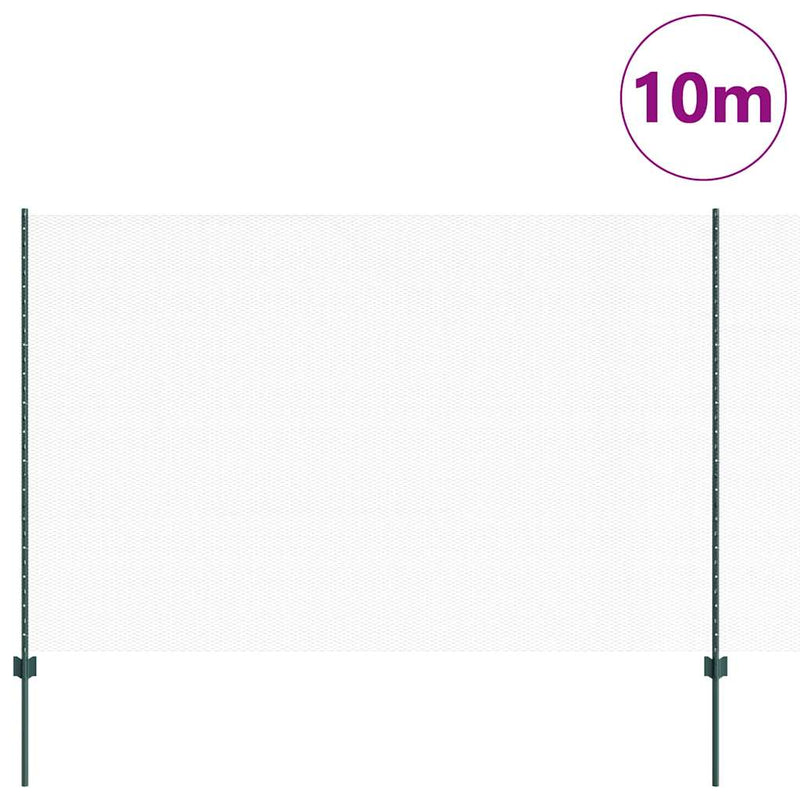 Afbeelding laden in galerijviewer, Vidaxl hek met paal groen 1,6 x 10 m staal en pvc