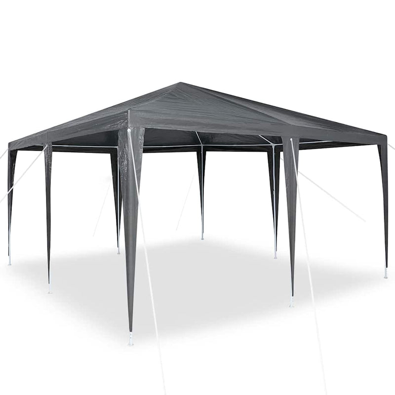 Afbeelding laden in galerijviewer, Vidaxl partytent antraciet 400 x 400 x 266 cm polyethyleen en staal